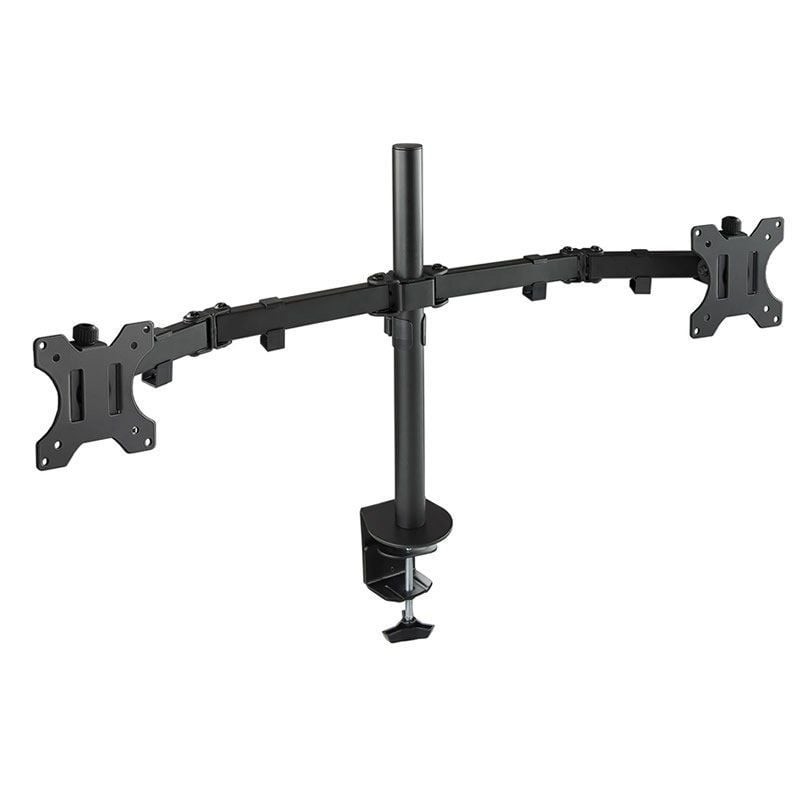 Soporte de Mesa para 2 Monitores TooQ DB1232TN-B/ Giratorio/ Inclinable/ hasta 8kg
