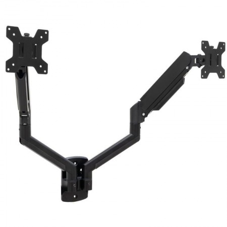 Soporte de Pared para 2 Monitores TooQ LP1434TNR-B/ Giratorio/ Inclinable/ Rotatorio/ hasta 10kg