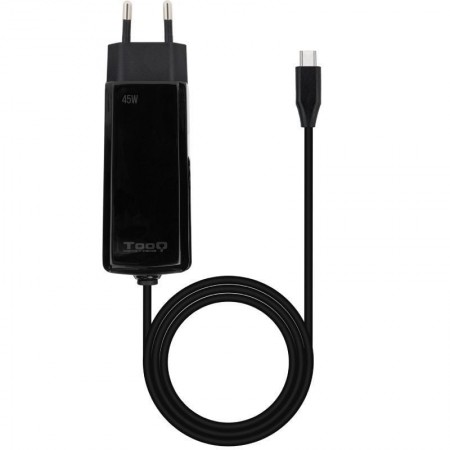 Cargador de Portátil GaN TooQ TQLC-USBCGAN100PD-C USB Tipo-C/ 45W/ Automático/ Voltaje 5-20V