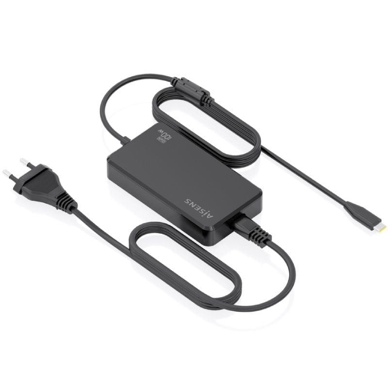 Cargador Sobremesa GaN Aisens ASCH-1PD100D070-BK/ 1xUSB Tipo-C/ 100W