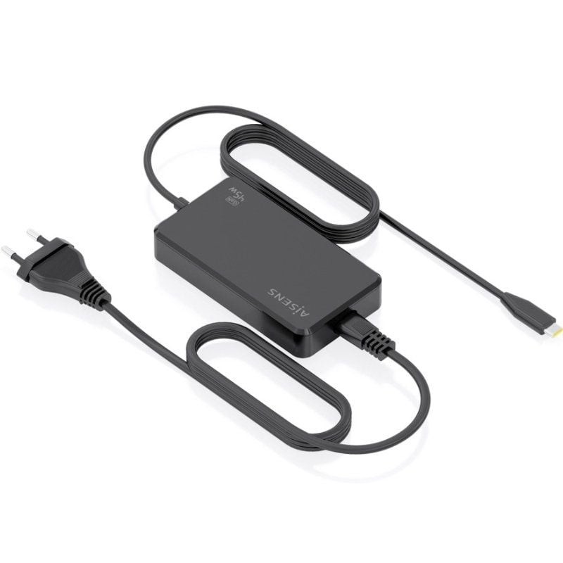 Cargador Sobremesa GaN Aisens ASCH-1PD45D067-BK/ 1xUSB Tipo-C/ 45W