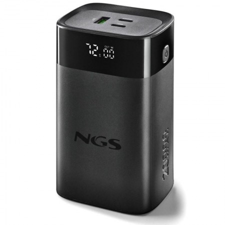 Powerbank 20000mAh NGS TWIX20/ 65W/ Compatible con Portátiles/ Negra