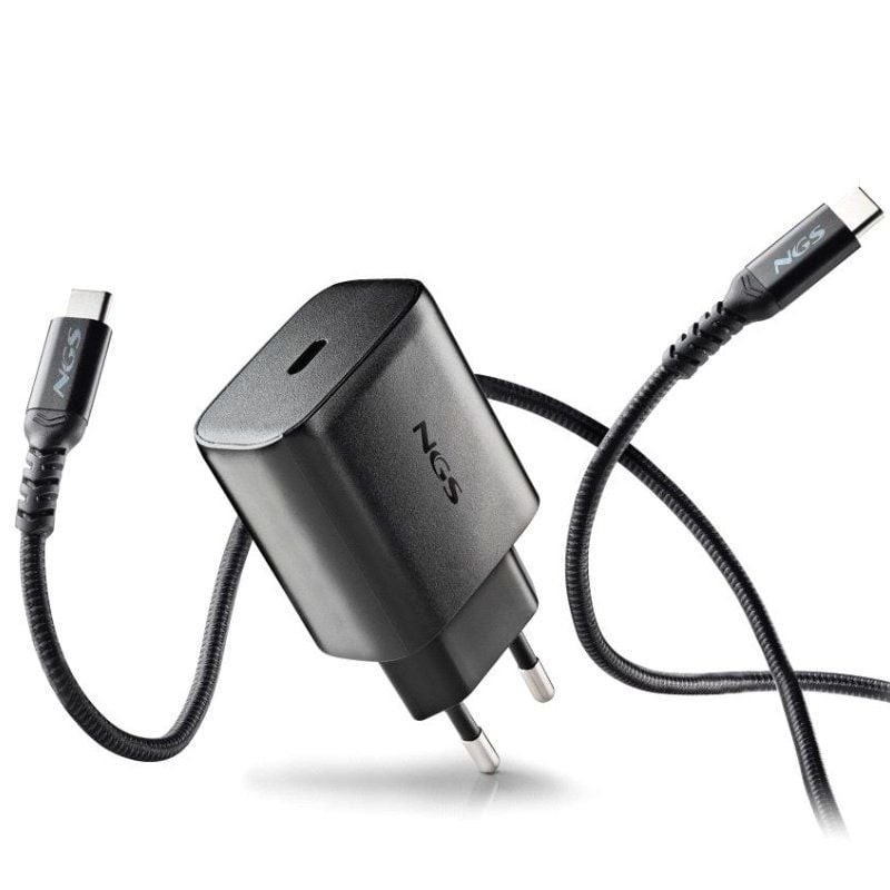 Cargador de Pared GaN NGS Bud 45W/ 1xUSB Tipo-C/ 45W