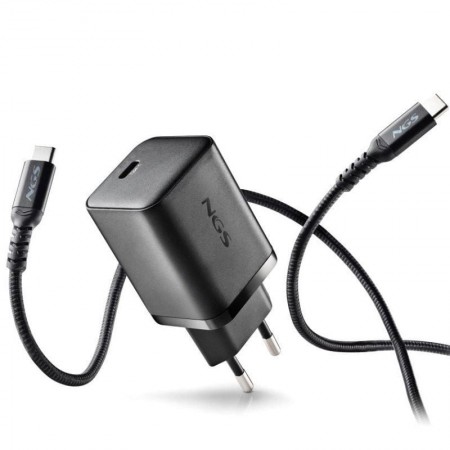 Cargador de Pared GaN NGS Bud 65W/ 1xUSB Tipo-C/ 65W