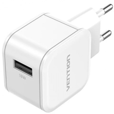 Cargador de Pared GaN Vention FEKW0-EU/ 1xUSB/ 18W