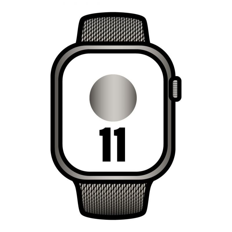 Apple Watch Series 11/ GPS/ Cellular/ 42mm/ Titanio Natural/ Correa Natural Milanese Loop