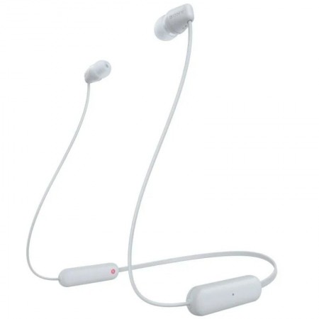 Auriculares Inalámbricos Intrauditivos Sony WI-C100/ con Micrófono/ Bluetooth/ Blancos