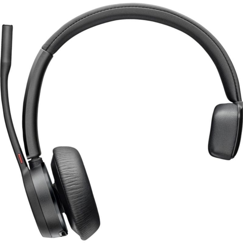 Auricular Inalámbrico Poly Voyager 4310 + Adaptador BT700 + Base de Carga/ con Micrófono/ Bluetooth/ Negro