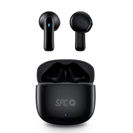 Auriculares Bluetooth SPC Zion 2 Play con estuche de carga/ Autonomía 7h/ Negros