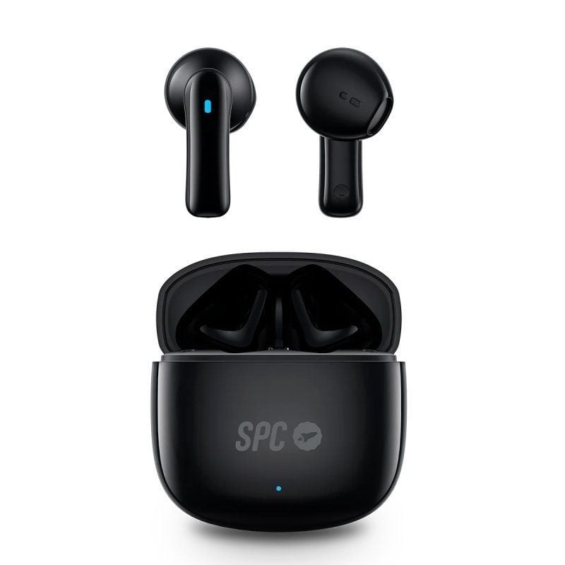 Auriculares Bluetooth SPC Zion 2 Play con estuche de carga/ Autonomía 7h/ Negros