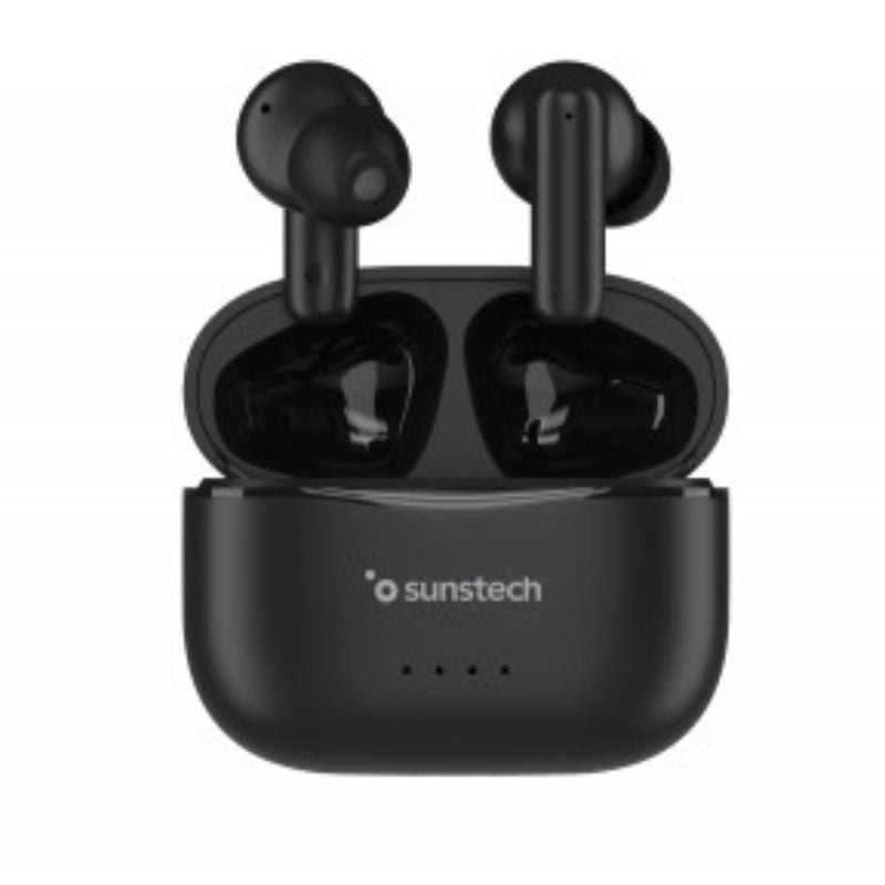 Auriculares Bluetooth Sunstech WAVEPODSBK con estuche de carga/ Autonomía 4.5h/ Negros