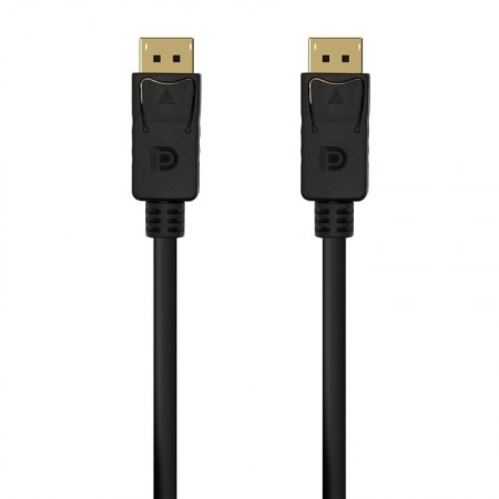 Cable DisplayPort 1.2 4K Aisens A124-0548/ DisplayPort Macho - DisplayPort Macho/ Hasta 5W/ 2300Mbps/ 50cm/ Negro
