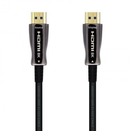 Cable HDMI 2.1 AOC 8K Aisens A153-0518/ HDMI Macho - HDMI Macho/ 25m/ Negro