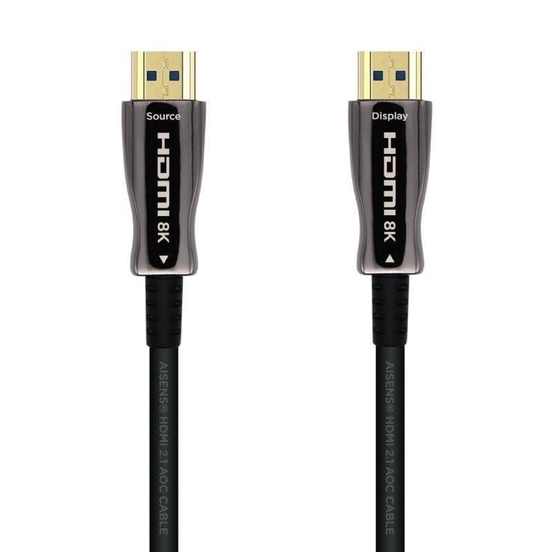 Cable HDMI 2.1 AOC 8K Aisens A153-0522/ HDMI Macho - HDMI Macho/ 60m/ Negro