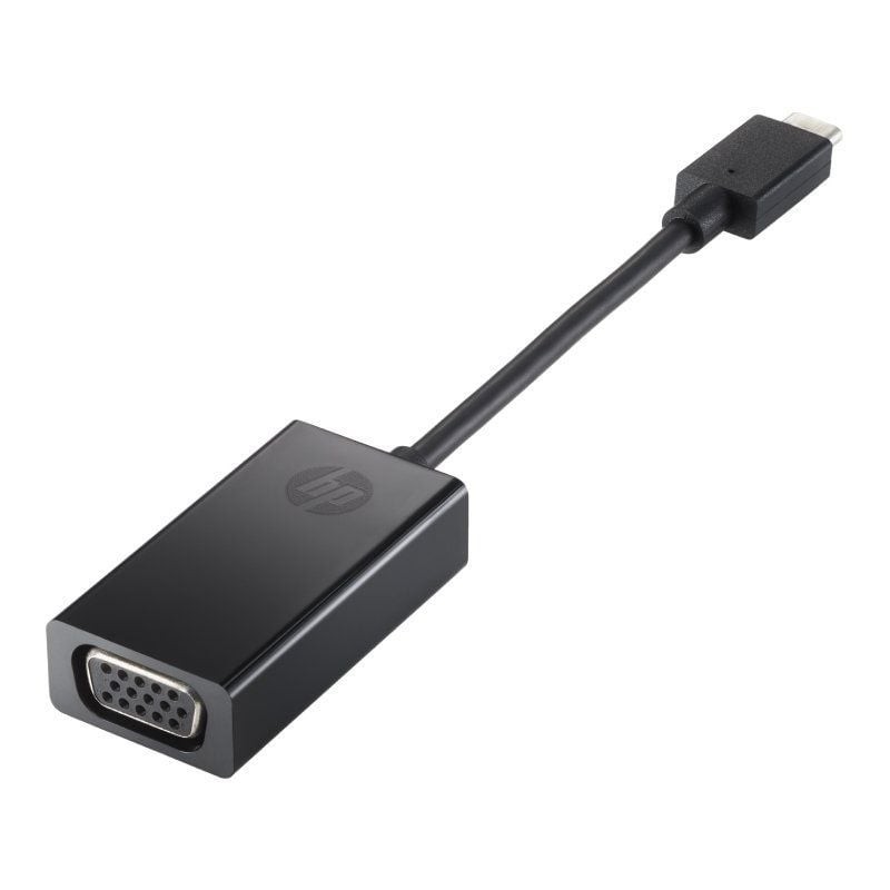 Conversor HP P7Z54AA/ USB Tipo-C Macho - VGA Hembra/ 7.6cm/ Negro