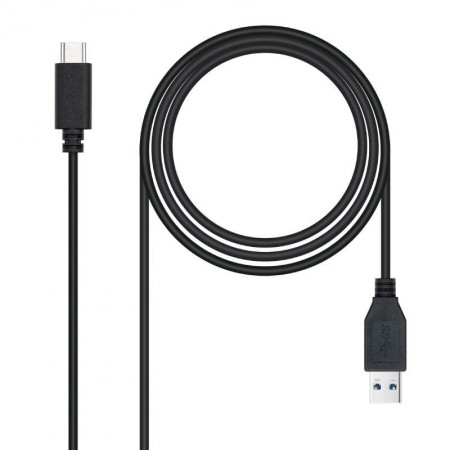 Cable USB 3.1 Tipo-C Nanocable 10.01.4002/ USB Tipo-C Macho - USB Macho/ 10Gbps/ 2m/ Negro
