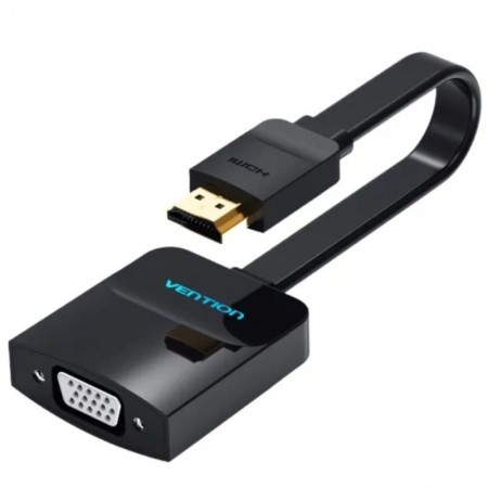 Conversor Vention 74345/ HDMI Macho/ VGA Hembra/ 15cm/ Negro