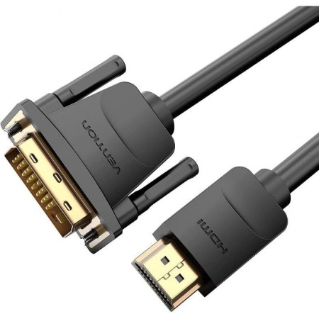 Cable Conversor Vention ABFBJ/ DVI-D Macho - HDMI Macho/ 5m/ Negro