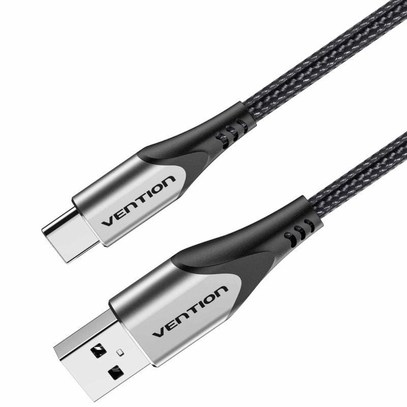 Cable USB 2.0 Tipo-C Vention CODHH/ USB Macho - USB Tipo-C Macho/ 480Mbps/ 2m/ Gris