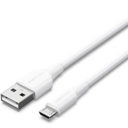 Cable USB 2.0 Vention CTIWH/ USB Macho - MicroUSB Macho/ 480Mbps/ 2m/ Blanco
