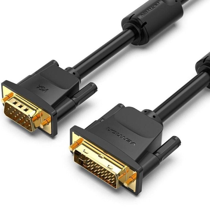 Cable Conversor Vention EACBH/ DVI-I Macho - VGA Macho/ 2m/ Negro