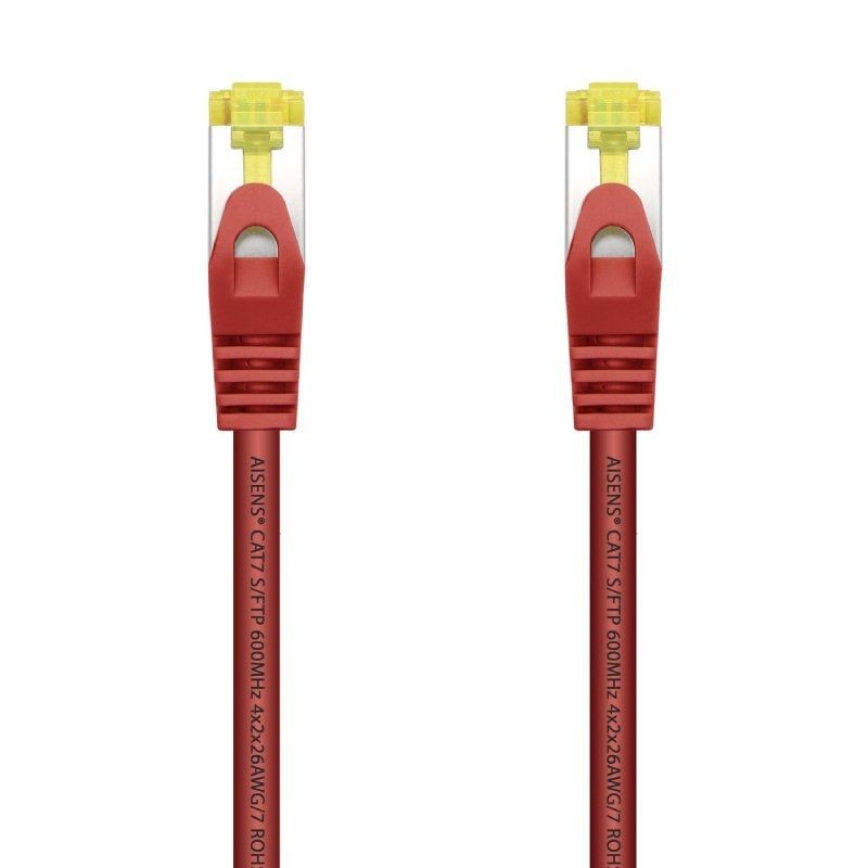 Cable de Red RJ45 SFTP Aisens A146-0469 Cat.7/ 50cm/ Rojo