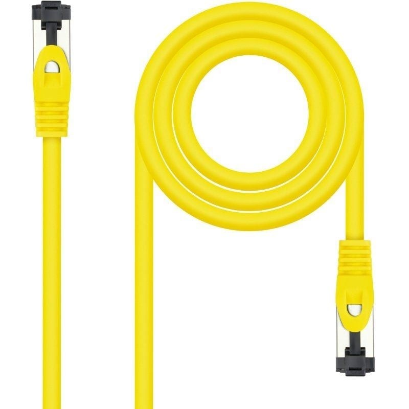 Cable de Red RJ45 SSTP Nanocable 10.20.2000-L25-Y Cat.8.1/ 25cm/ Amarillo