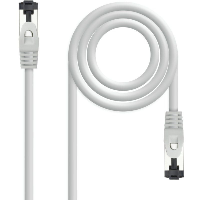 Cable de Red RJ45 SSTP Nanocable 10.20.2000-L30 Cat.8.1/ 30cm/ Gris