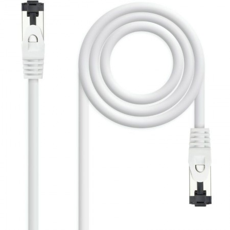 Cable de Red RJ45 SSTP Nanocable 10.20.2000-L25-W Cat.8.1/ 25cm/ Blanco