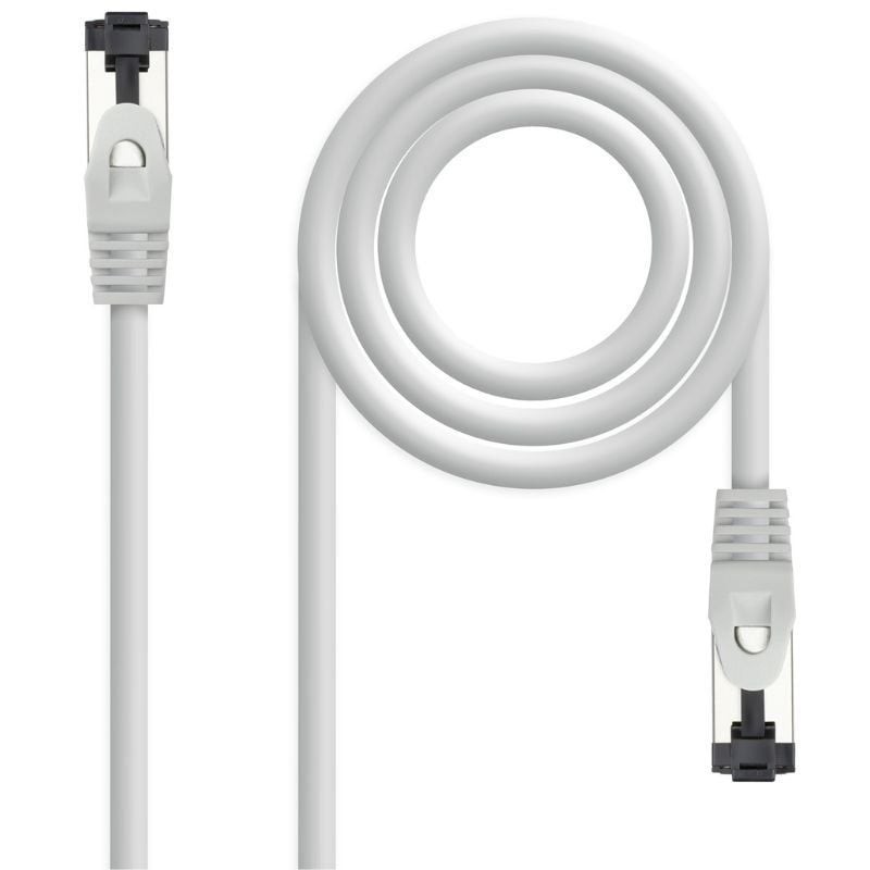Cable de Red RJ45 SSTP Nanocable 10.20.2015 Cat.8.1/ 15m/ Gris