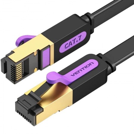 Cable de Red RJ45 SFTP Vention ICDBF Cat.7/ 1m/ Negro