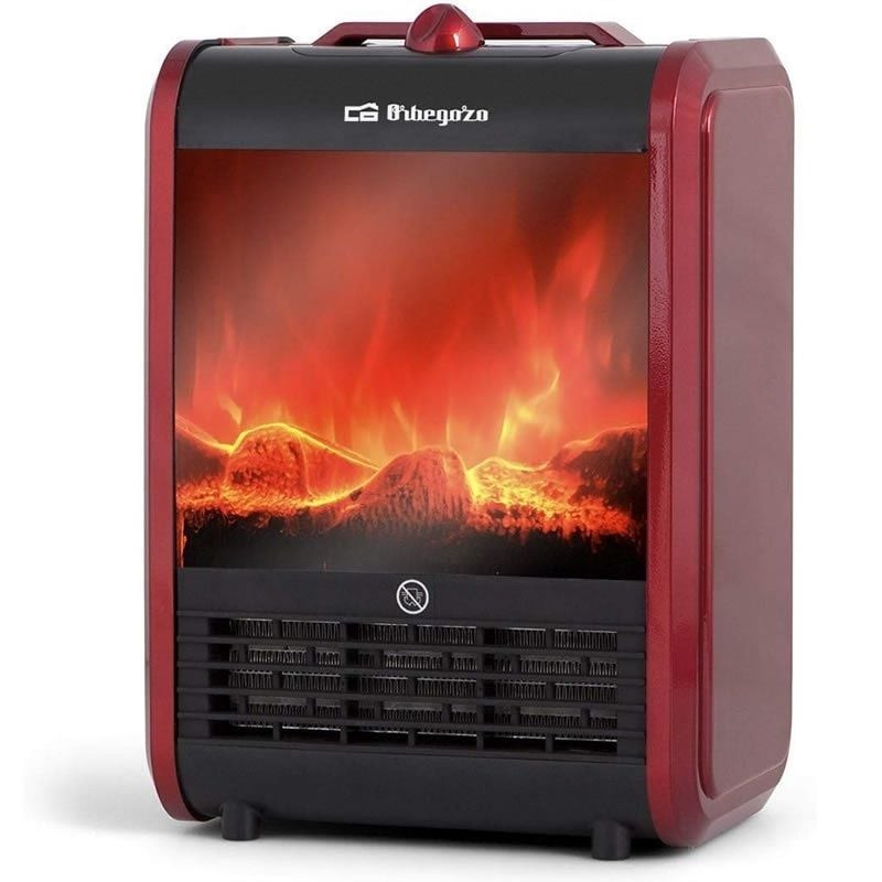 Chimenea Eléctrica Orbegozo CM 9015/ 2 niveles de potencia/ 750W-1500W