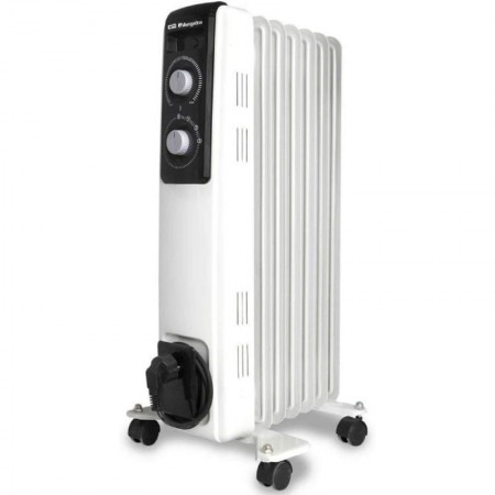 Radiador de Aceite Orbegozo RF 1500 A/ 3 Potencias/ 1500W/ 7 Elementos Caloríficos