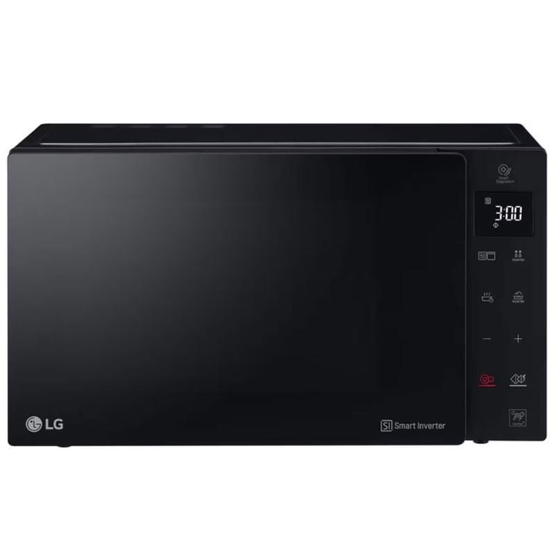 Microondas LG NeoChef MH6535GIS/ 1000W/ Capacidad 25L/ Función Grill/ Negro	