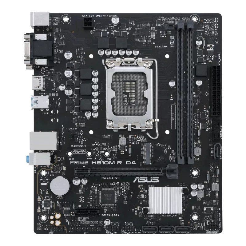 Placa Base Asus Prime H610M-R D4 Socket 1700/ DDR4/ PCIe 4.0/ Micro ATX/ Bulk