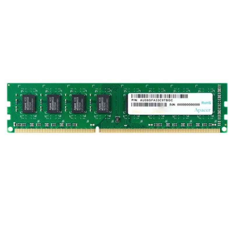 Memoria RAM Apacer DL.08G2K.KAM 8GB/ DDR3/ 1600MHz/ 1.5V/ CL11/ DIMM
