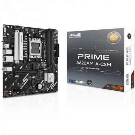 Placa Base Asus A620AM-A-CSM Socket AM5/ DDR5/ PCIe 4.0/ Micro ATX