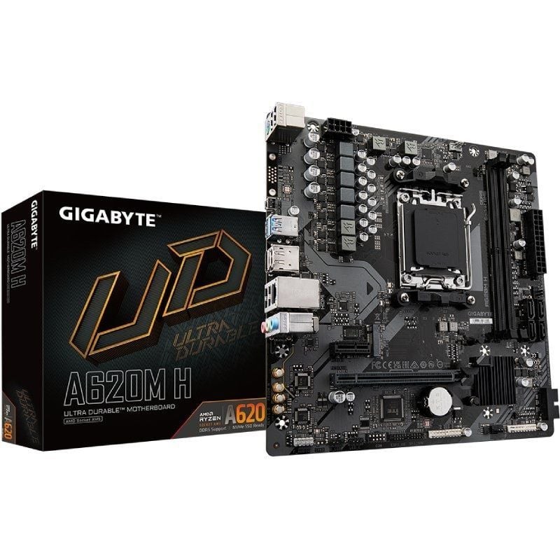 Placa Base Gigabyte A620M H Socket AM5/ DDR5/ PCIe 4.0/ Micro ATX