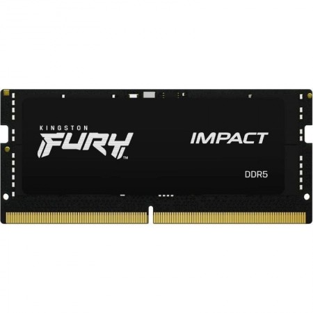 Memoria RAM Kingston FURY Impact 16GB/ DDR5/ 5600MHz/ 1.1V/ CL40/ SODIMM