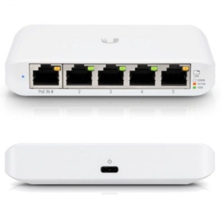 Switch Gestionable Ubiquiti USW-Flex Mini 5 Puertos/ RJ45 10/100/1000 POE
