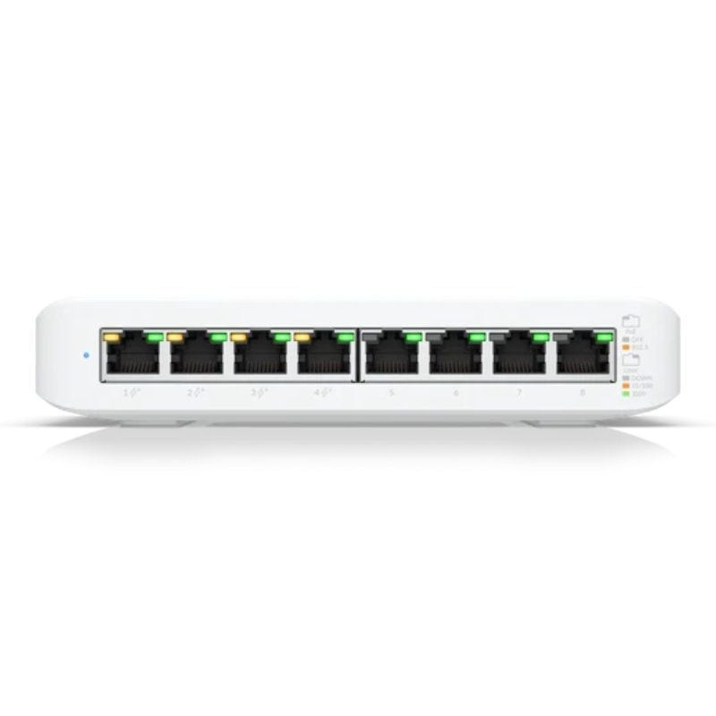 Switch Ubiquiti USW-LITE-8-POE/ 8 Puertos/ RJ45 10/100/1000 PoE