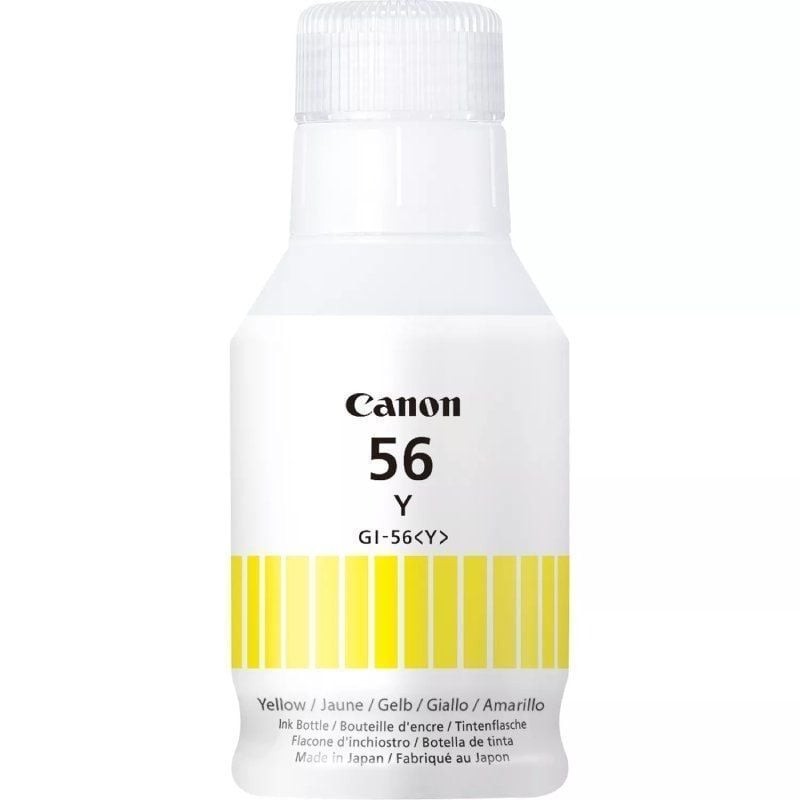 Botella de Tinta Original Canon GI-56/ Amarilla