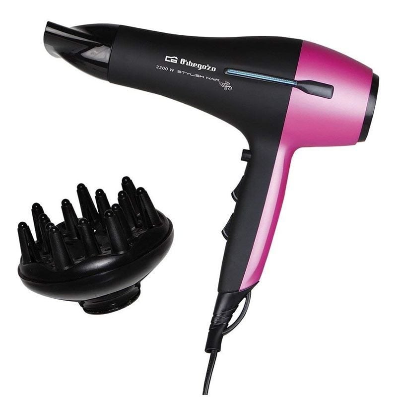 Secador Orbegozo SE 2320/ 2200W/ Negro y Lila