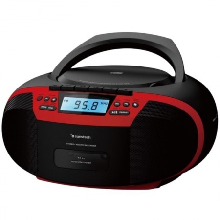 Radio CD Sunstech CXUM54BTRD/ Rojo