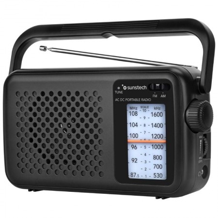 Radio Portátil Sunstech RPS760/ Negra