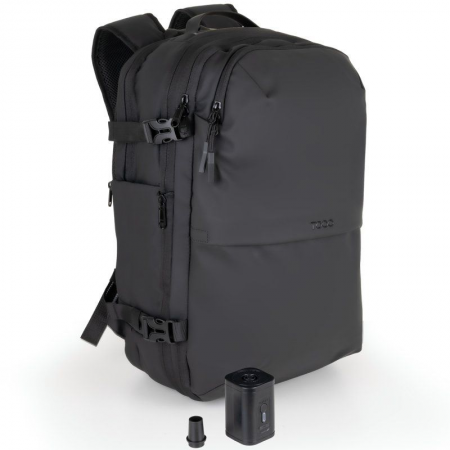 Mochila TooQ TQBP-V101-BK/ Capacidad 30-55L/ Negra/ Incluye Bomba de Aire