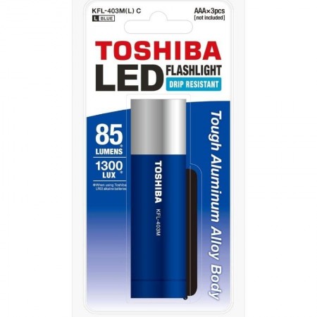 Linterna Toshiba KFL-403M/ 85 Lúmenes/ 3 pilas *AAA/ Azul