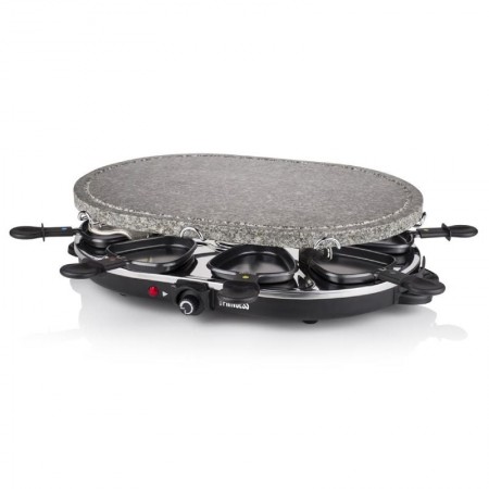 Parrilla Princess Stone 8 Oval & Raclette 162720/ 1200W/ Tamaño 430*300mm