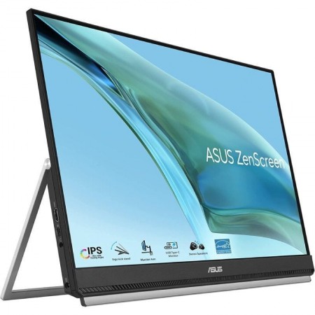 Monitor Portátil Asus ZenScreen MB249C 23.8'/ Full HD/ Multimedia/ Regulable en altura/ Negro