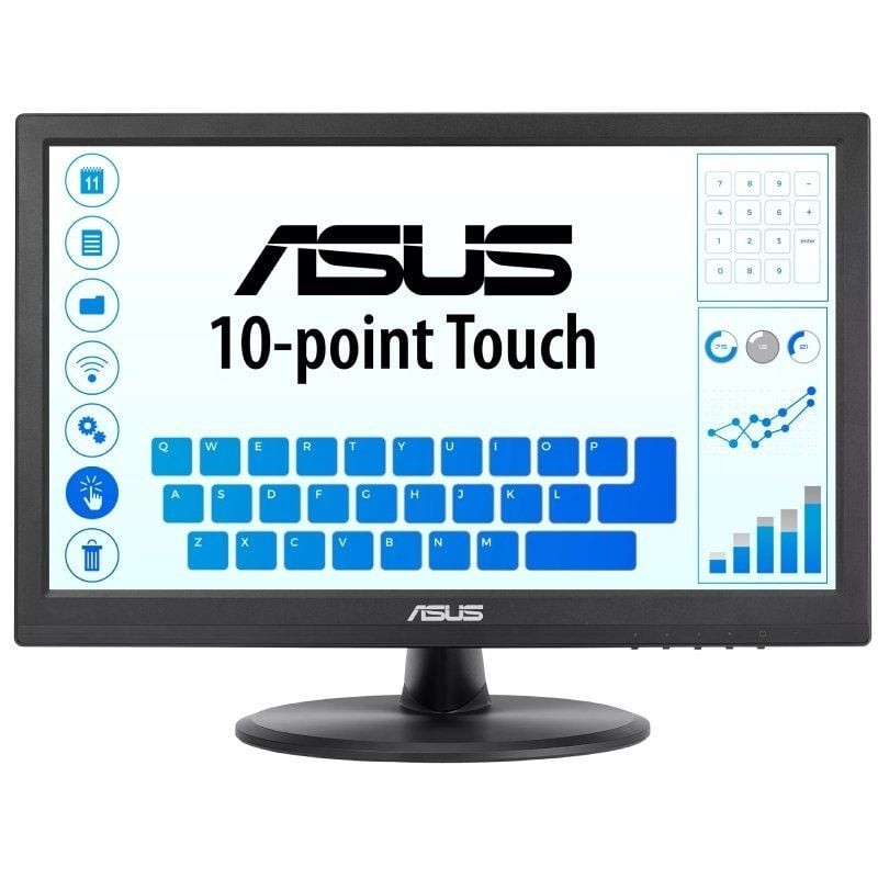 Monitor Profesional Táctil Asus VT169HE 15.6'/ Full HD/ Negro